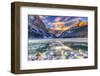 Winter Sunrise over Scenic Lake Louse in Banff National Park, Alberta Canada-BGSmith-Framed Photographic Print