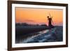 Winter sunrise over St. Benet's Mill near Thurne, Norfolk-Geraint Tellem-Framed Photographic Print