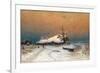 Winter Sunset, 1887-Juli Julievich Klever-Framed Giclee Print