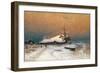 Winter Sunset, 1887-Juli Julievich Klever-Framed Giclee Print