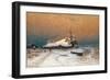 Winter Sunset, 1887-Juli Julievich Klever-Framed Giclee Print