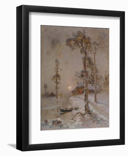 Winter Sunset, 1900-Juli Julievich Klever-Framed Premium Giclee Print