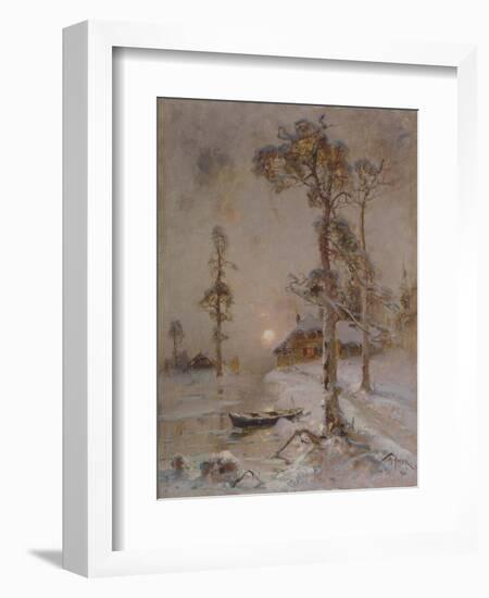 Winter Sunset, 1900-Juli Julievich Klever-Framed Premium Giclee Print