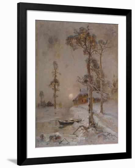 Winter Sunset, 1900-Juli Julievich Klever-Framed Giclee Print