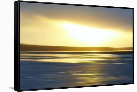 Winter Sunset 1-Jacob Berghoef-Framed Stretched Canvas