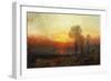 Winter Sunset - a Slide, 1850-Francis Danby-Framed Giclee Print