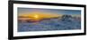 Winter sunset, Borgarfjordur, Iceland-null-Framed Photographic Print