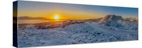 Winter sunset, Borgarfjordur, Iceland-null-Stretched Canvas