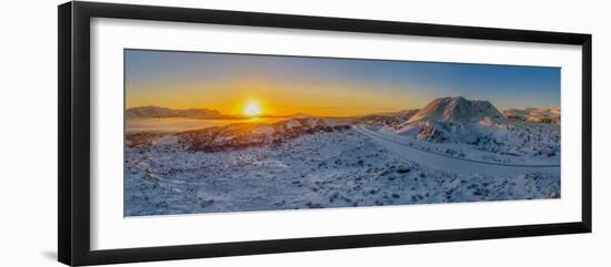 Winter sunset, Borgarfjordur, Iceland-null-Framed Photographic Print