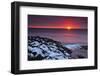 Winter Sunset, Depoe Bay, Pacific Ocean, Oregon, USA-Michel Hersen-Framed Photographic Print