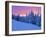 Winter Sunset, Mt Spokane State Park, Washington, USA-Charles Gurche-Framed Premium Photographic Print