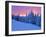 Winter Sunset, Mt Spokane State Park, Washington, USA-Charles Gurche-Framed Premium Photographic Print