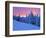 Winter Sunset, Mt Spokane State Park, Washington, USA-Charles Gurche-Framed Photographic Print