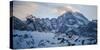 Winter Sunset over Glacier National Park, Montana-Steven Gnam-Stretched Canvas