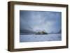 Winter Sunset over Glacier National Park, Montana-Steven Gnam-Framed Photographic Print