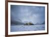 Winter Sunset over Glacier National Park, Montana-Steven Gnam-Framed Photographic Print