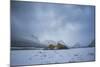 Winter Sunset over Glacier National Park, Montana-Steven Gnam-Mounted Photographic Print