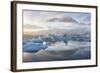 Winter Sunset over Jokulsarlon-Lee Frost-Framed Photographic Print