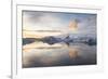 Winter Sunset over Jokulsarlon-Lee Frost-Framed Photographic Print