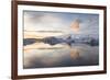 Winter Sunset over Jokulsarlon-Lee Frost-Framed Photographic Print