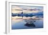 Winter Sunset over Jokulsarlon-Lee Frost-Framed Photographic Print