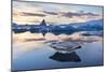 Winter Sunset over Jokulsarlon-Lee Frost-Mounted Photographic Print