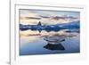 Winter Sunset over Jokulsarlon-Lee Frost-Framed Photographic Print