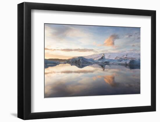 Winter Sunset over Jokulsarlon-Lee Frost-Framed Photographic Print