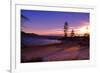 Winter Sunset, Sand Beach Bay, Lake Tahoe-George Oze-Framed Photographic Print