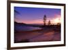 Winter Sunset, Sand Beach Bay, Lake Tahoe-George Oze-Framed Photographic Print