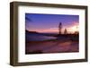 Winter Sunset, Sand Beach Bay, Lake Tahoe-George Oze-Framed Photographic Print