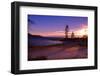 Winter Sunset, Sand Beach Bay, Lake Tahoe-George Oze-Framed Photographic Print