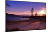 Winter Sunset, Sand Beach Bay, Lake Tahoe-George Oze-Mounted Photographic Print