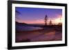 Winter Sunset, Sand Beach Bay, Lake Tahoe-George Oze-Framed Photographic Print