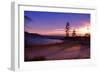 Winter Sunset, Sand Beach Bay, Lake Tahoe-George Oze-Framed Photographic Print