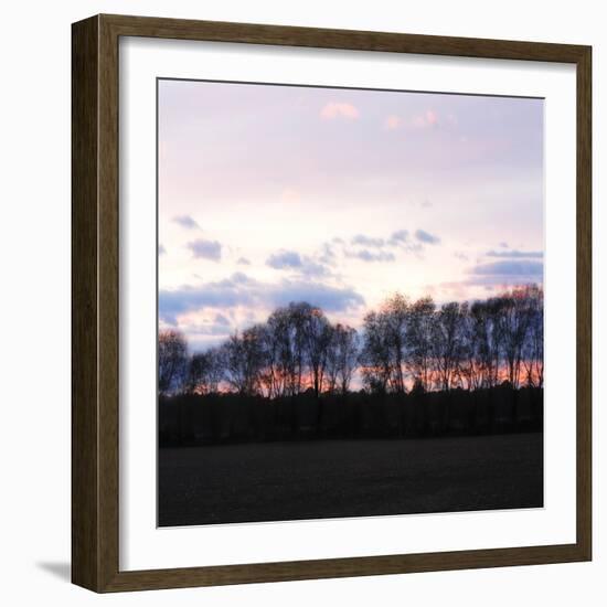 Winter Sunset Square I-Alan Hausenflock-Framed Photographic Print
