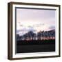 Winter Sunset Square I-Alan Hausenflock-Framed Photographic Print