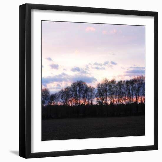 Winter Sunset Square I-Alan Hausenflock-Framed Photographic Print