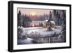 Winter Sunset-Dubravko Raos-Framed Giclee Print