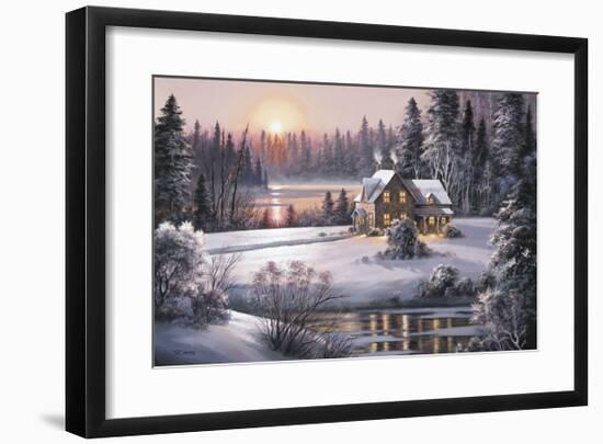 Winter Sunset-Dubravko Raos-Framed Giclee Print