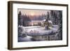 Winter Sunset-Dubravko Raos-Framed Giclee Print