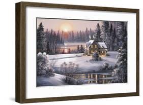 Winter Sunset-Dubravko Raos-Framed Giclee Print