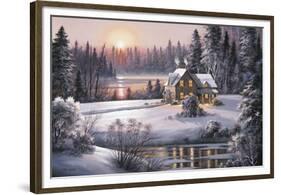 Winter Sunset-Dubravko Raos-Framed Giclee Print