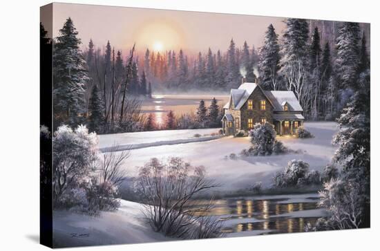 Winter Sunset-Dubravko Raos-Stretched Canvas