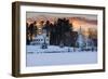 Winter Sunset-Michael Blanchette Photography-Framed Photographic Print