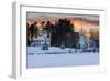 Winter Sunset-Michael Blanchette Photography-Framed Photographic Print