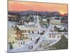 Winter Sunset-Bob Fair-Mounted Giclee Print