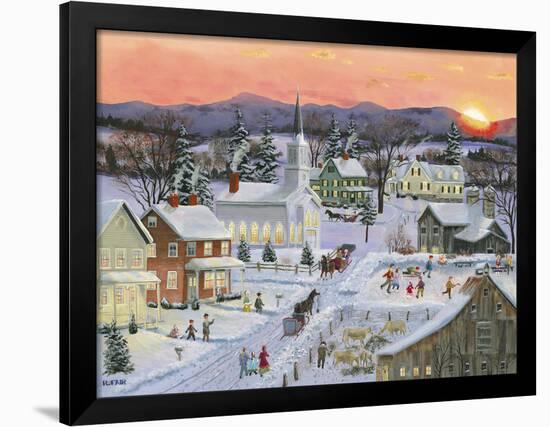 Winter Sunset-Bob Fair-Framed Giclee Print