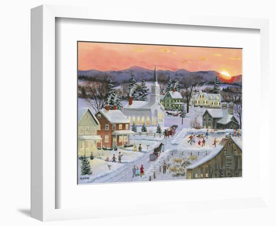 Winter Sunset-Bob Fair-Framed Giclee Print