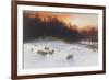 Winter Sunset-Joseph Farquharson-Framed Giclee Print